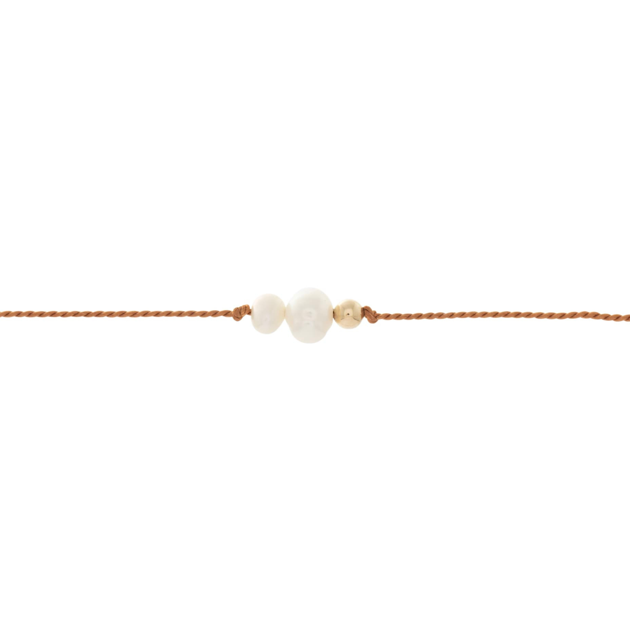 Celestial Pearl Silk Bracelet
