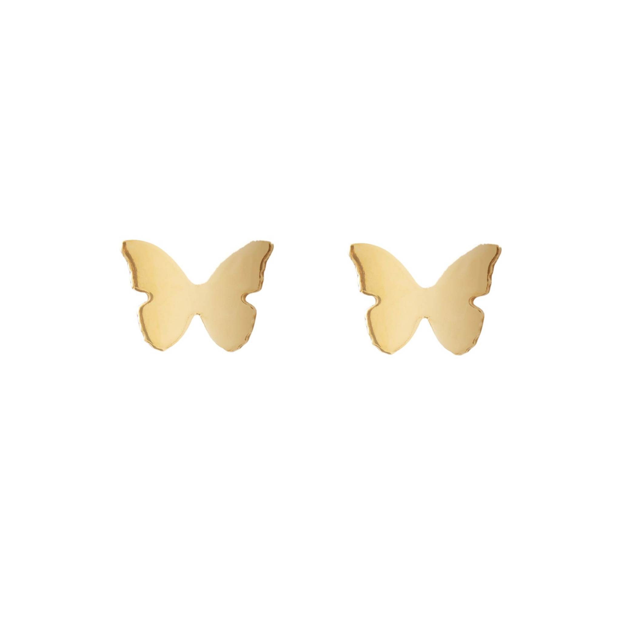 Metamorphosis Butterfly Gold Studs