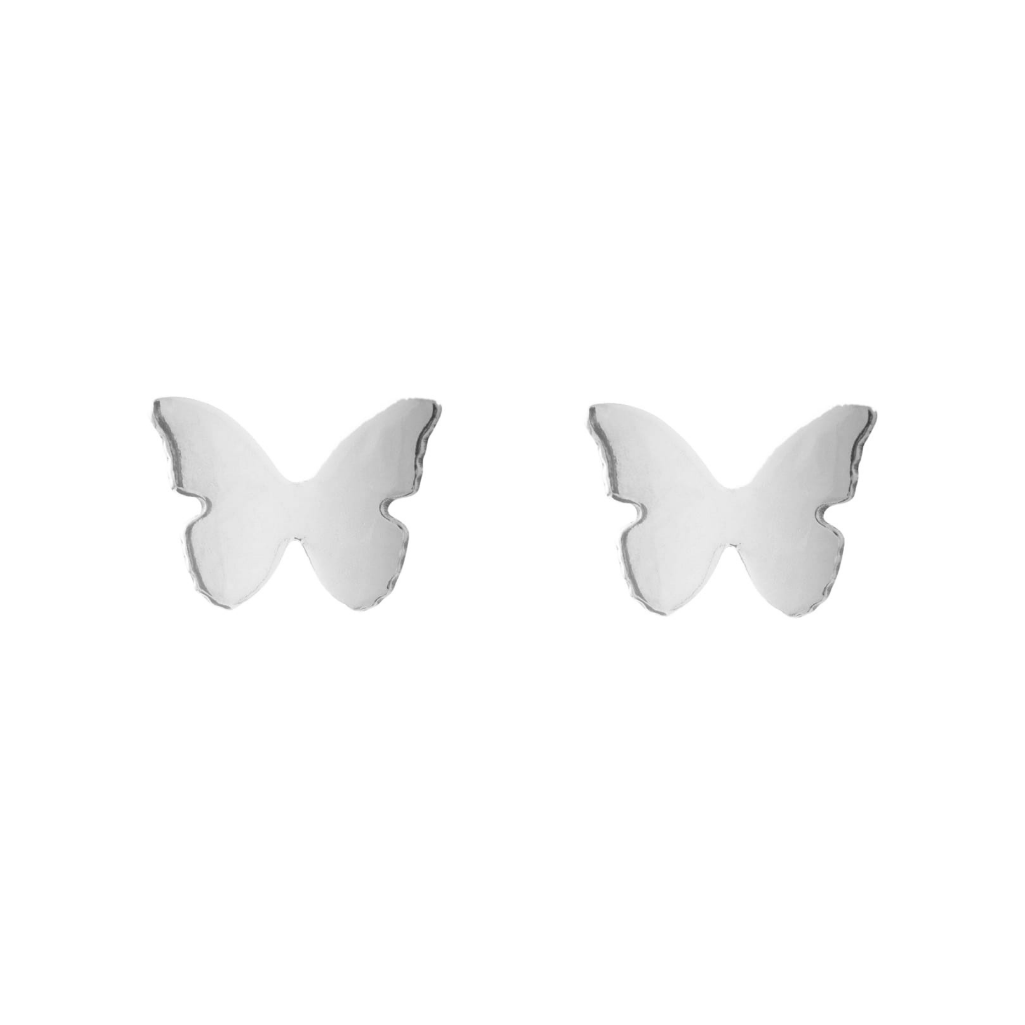 Metamorphosis Butterfly Silver Studs